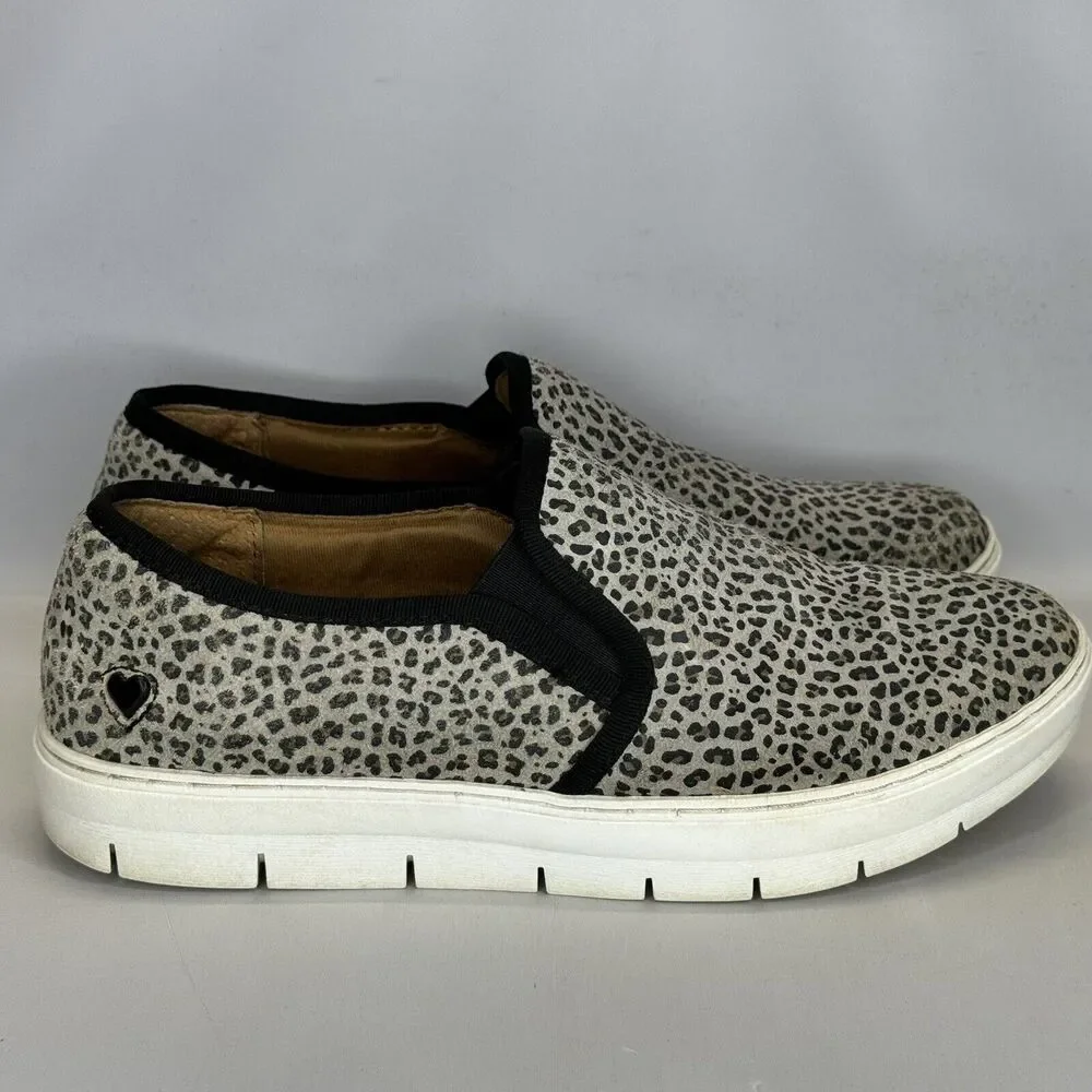 Nurse Mates Adela Womens Shoes Size 7 M Leopard Print‎ Slip Resistant Slip On
